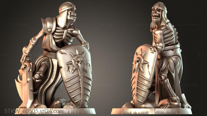 Monsters skeleton sword Shield