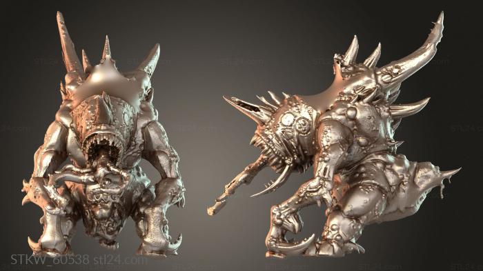 Military figurines (Morbid darkspawn, STKW_60538) 3D models for cnc