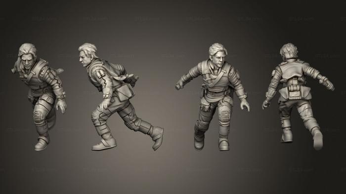 Military figurines (Fallen Knight No Drone, STKW_6060) 3D models for cnc