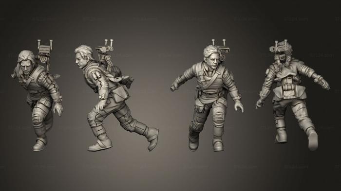 Military figurines (Fallen Knight With Drone, STKW_6061) 3D models for cnc