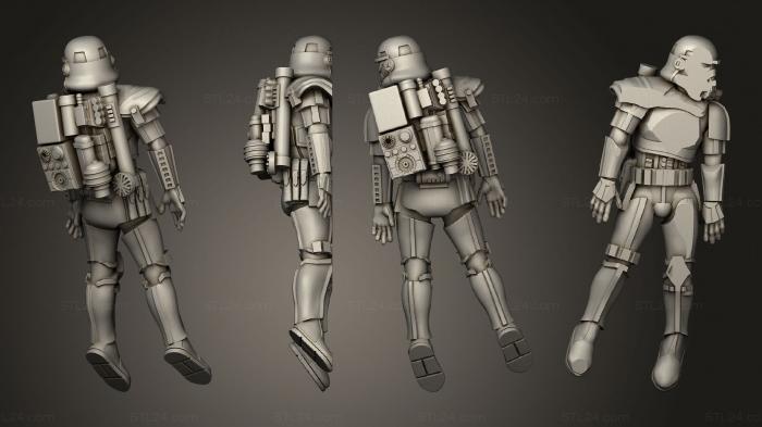 Military figurines (Fallen Sandtroopers 01, STKW_6062) 3D models for cnc