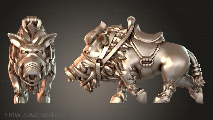 Mounted Dwarf Boar