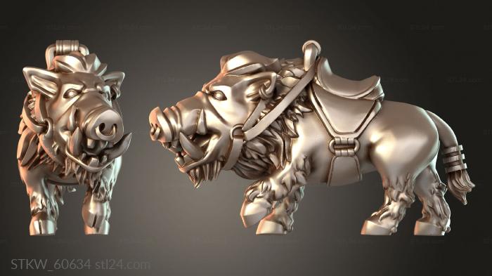 Mounted Dwarf Boar armored