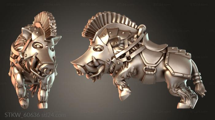Mounted Dwarf Boar lancer