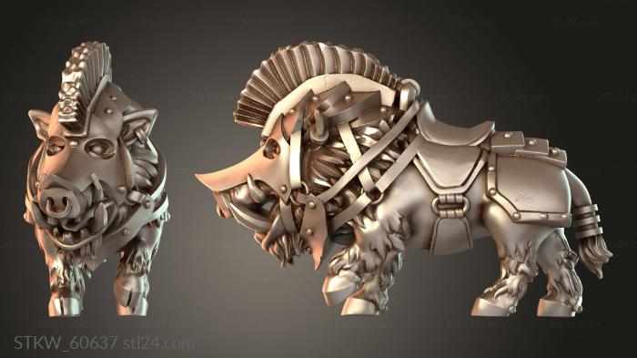 Mounted Dwarf Boar outrider