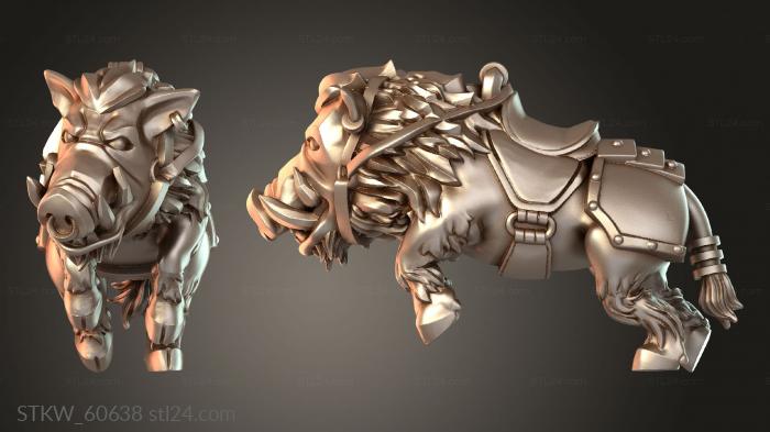 Mounted Dwarf Boar zealot