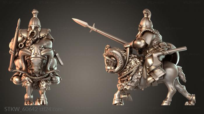 MOUNTED DWARF GOAT pikeman