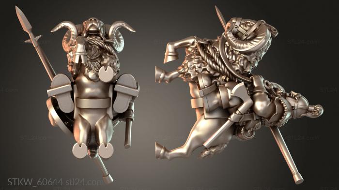 MOUNTED DWARF GOAT striker