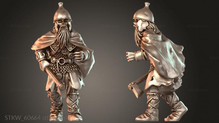 Military figurines (Mounted Hearthguard champion, STKW_60664) 3D models for cnc
