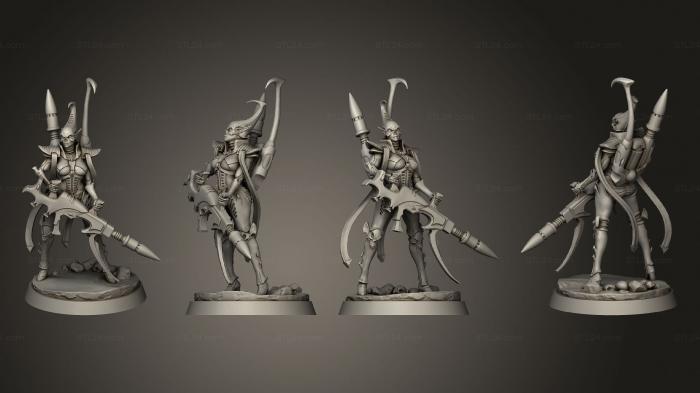 Military figurines (Fanatic Skull Dancers 02, STKW_6068) 3D models for cnc