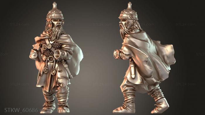 Military figurines (Mounted Hearthguard zealot, STKW_60686) 3D models for cnc