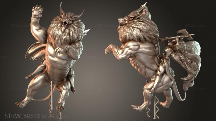 Mounted Lion Warrior bold