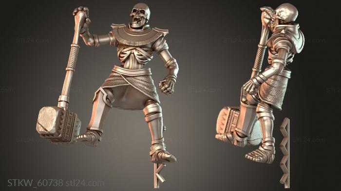 Mummified Skull Catapult Crew ancient