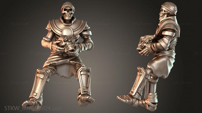 Mummified Skull Catapult Crew prepared