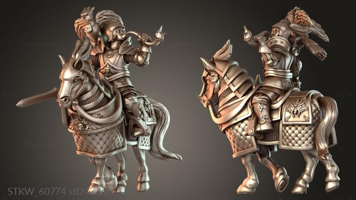 Military figurines (Musician, STKW_60774) 3D models for cnc