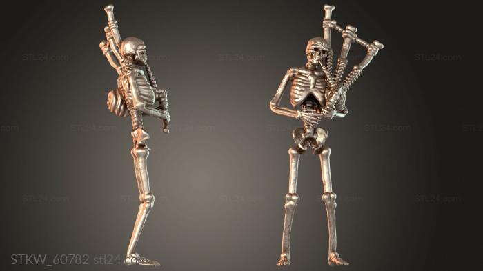 Musician Skeleton rattling