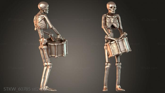 Musician Skeleton thundering