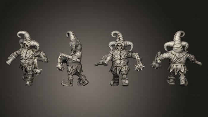 Military figurines (Fantasy Jester Fool, STKW_6079) 3D models for cnc