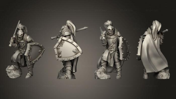 Military figurines (Fantasy Medieval Knight, STKW_6082) 3D models for cnc