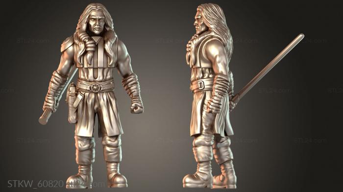Mystical warrior with pistol thick saber