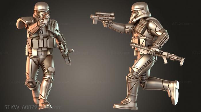 Military figurines (Necro troopers Stealth, STKW_60879) 3D models for cnc