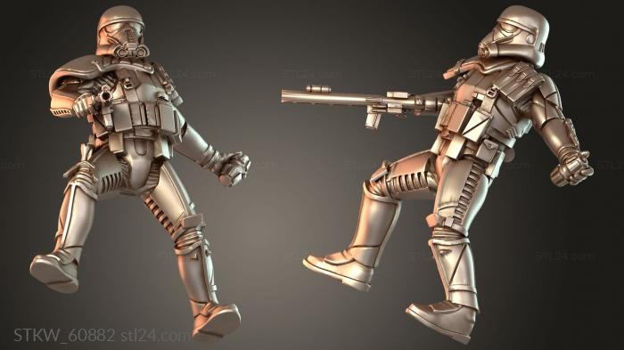 Military figurines (Necro troopers Ruthless, STKW_60882) 3D models for cnc