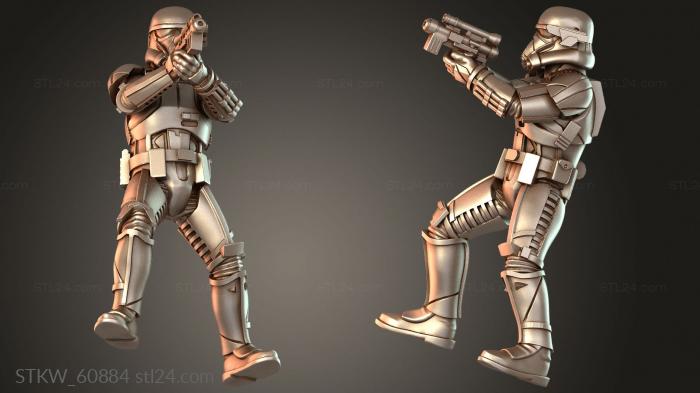 Military figurines (Necro troopers Ferocious, STKW_60884) 3D models for cnc