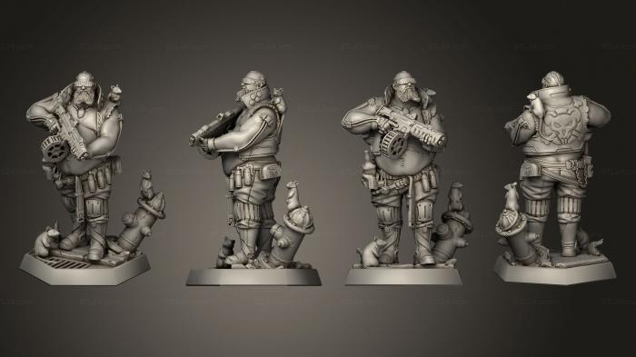 Military figurines (Fat Rat Jonny, STKW_6089) 3D models for cnc