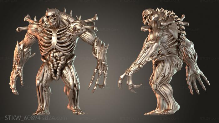 Military figurines (Necromancer golem blood, STKW_60894) 3D models for cnc