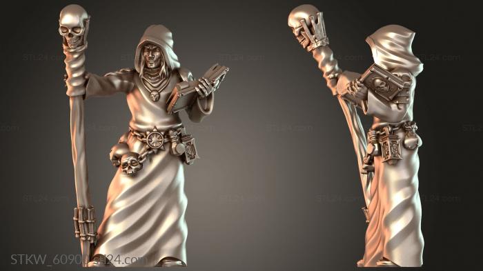 Necromancer Staff Connected to Leg