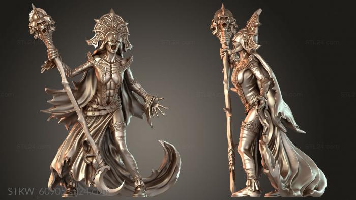 Military figurines (Necromanteion Banshee Queen, STKW_60905) 3D models for cnc