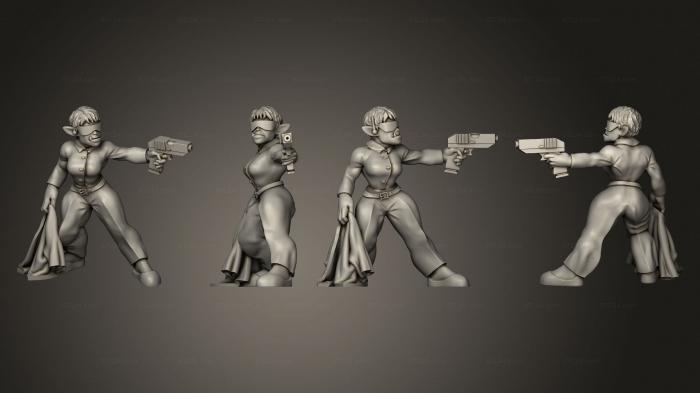 Статуэтки военные (Женщина-Боевой Охранник Орка, STKW_6133) 3D модель для ЧПУ станка