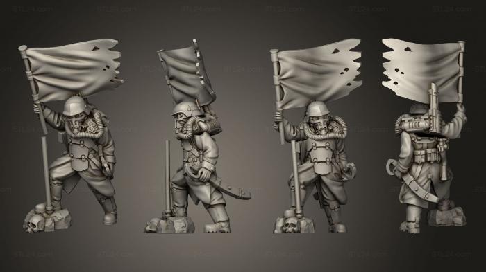 Military figurines (Female Plate 03, STKW_6139) 3D models for cnc