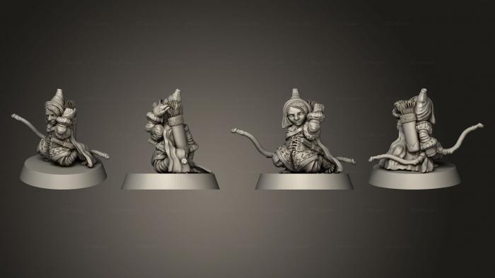 Military figurines (Female Ranger 05, STKW_6146) 3D models for cnc