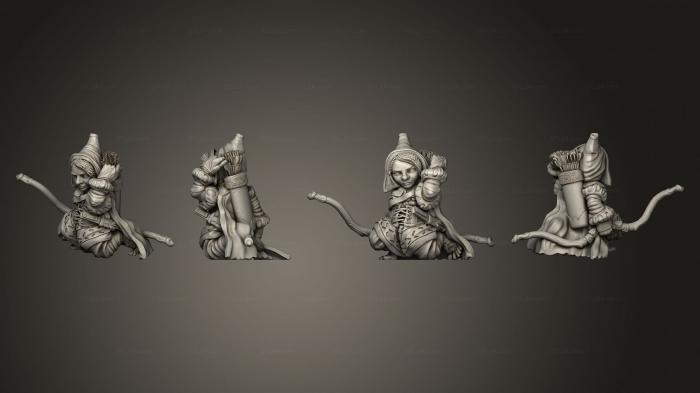 Military figurines (Female Ranger 06, STKW_6147) 3D models for cnc