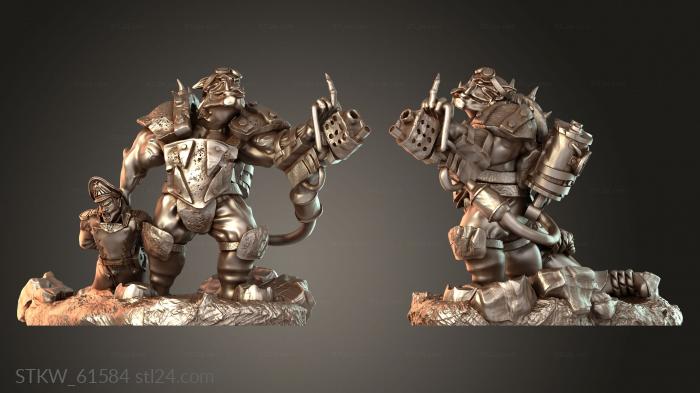Orc with Flame Thrower Ork Hero