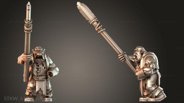 ORC WITH WARRIOR SPEAR Fierce