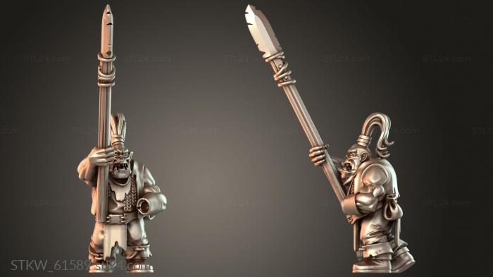 ORC WITH WARRIOR SPEAR Incisive