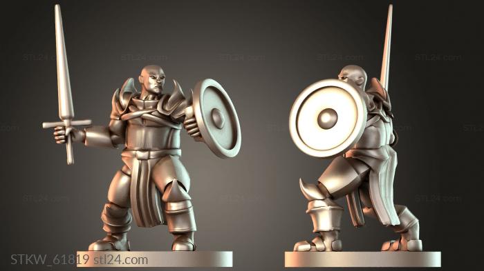 Paladin Bald Sword and Shield Paladin