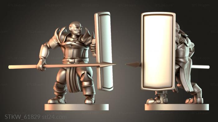 Paladin Tower Shield and Spear Paladin