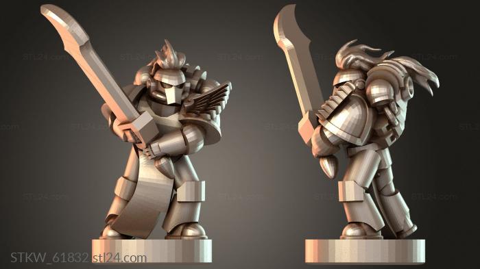 Military figurines (Palatine Blade Sgt, STKW_61832) 3D models for cnc