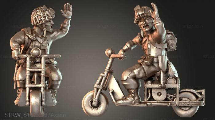 Military figurines (Paratrooper On Patrol, STKW_61872) 3D models for cnc