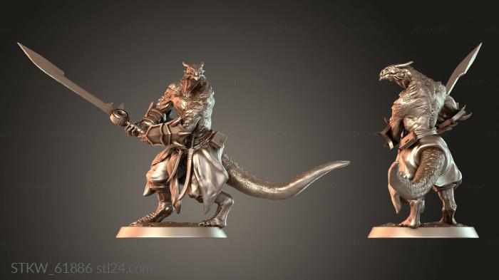 Military figurines (Parry Winged, STKW_61886) 3D models for cnc
