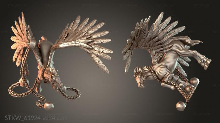Military figurines (Pegasus Chained, STKW_61924) 3D models for cnc