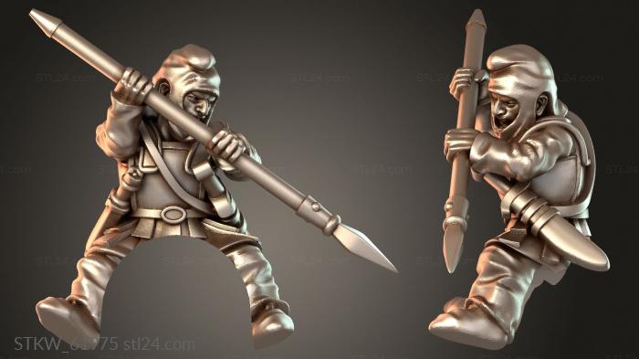 Military figurines (PERSIAN ASABARI Invader, STKW_61975) 3D models for cnc