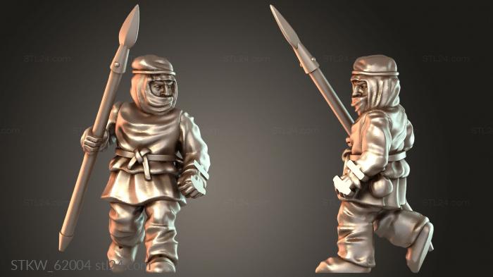 Military figurines (PERSIAN KARDAKES, STKW_62004) 3D models for cnc