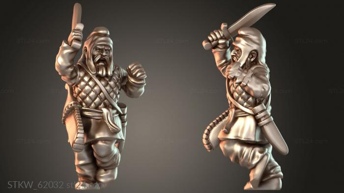 Military figurines (PERSIAN PASTI WITH SWORD Veteran, STKW_62032) 3D models for cnc