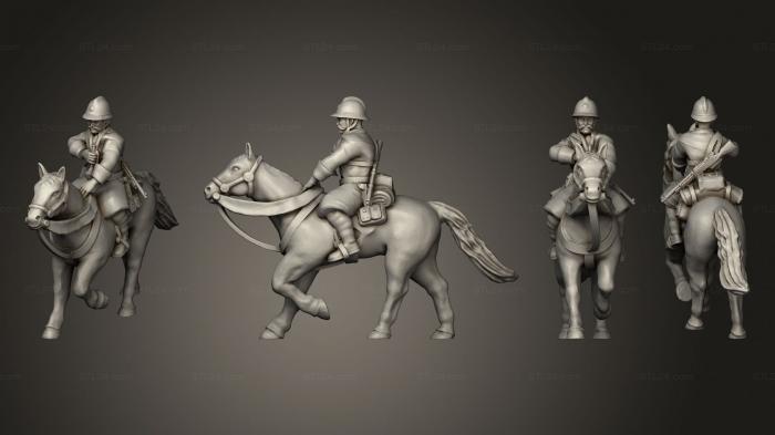 Military figurines (Figurines Cavalier 2 trompette, STKW_6209) 3D models for cnc