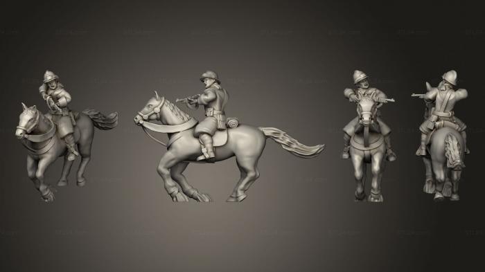 Military figurines (Figurines Cavalier 6, STKW_6213) 3D models for cnc