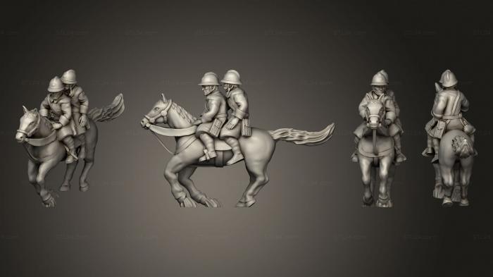 Military figurines (Figurines Cavalier 10 double, STKW_6217) 3D models for cnc